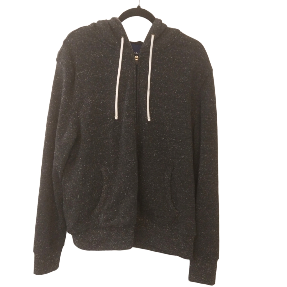 The Dad Hoodie Gray Zip Diaper Bag Hoodie. L